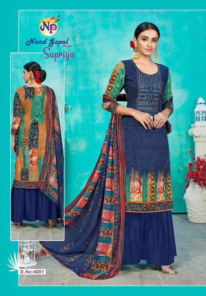 Nand Gopal Supriya 4 Fancy Designer Cotton Printed Dress Material Collection